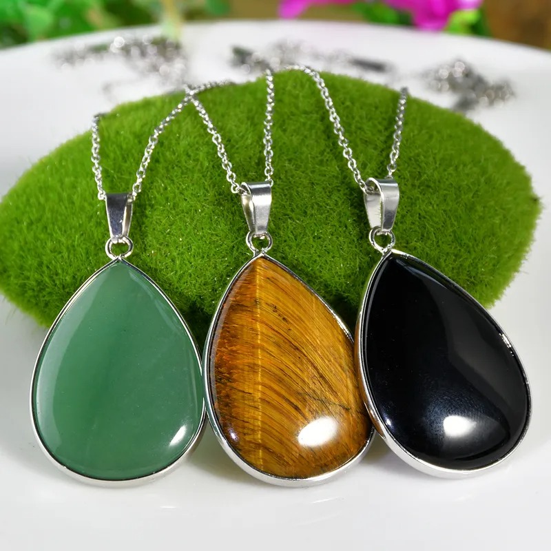 Hecho A Mano gotitas agua piedra natural