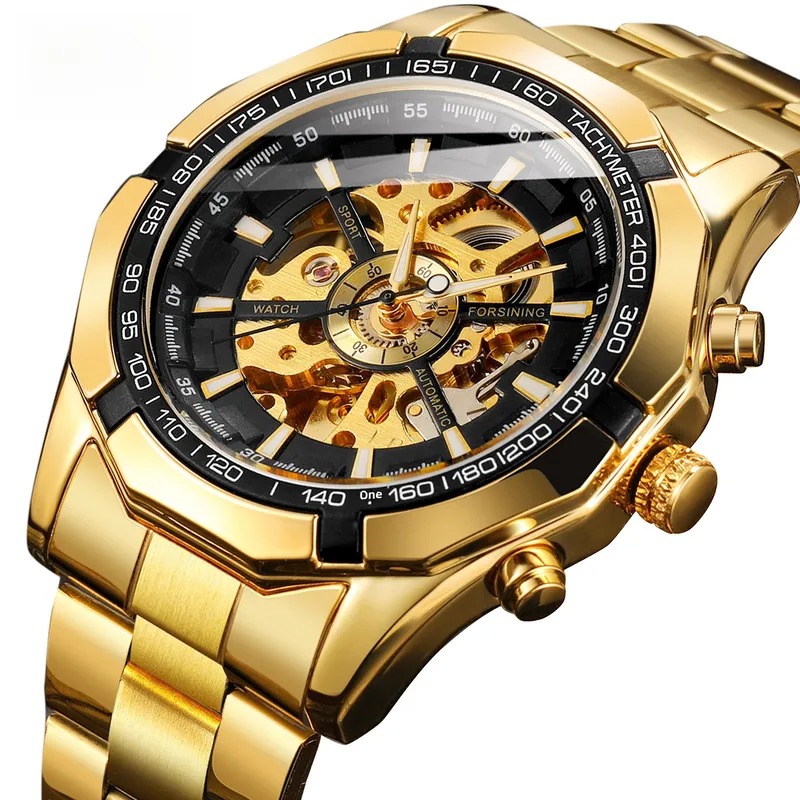 Reloj Mecánico Automático correa acero