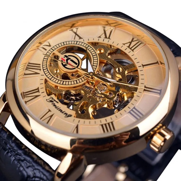 Reloj hombre retro mecanico hebilla