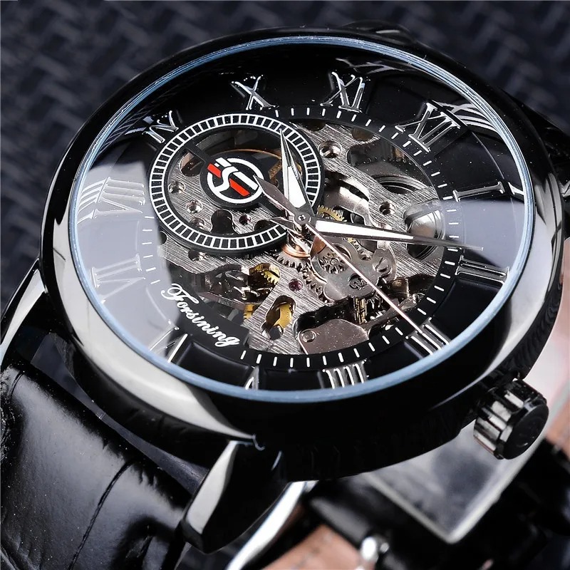 Reloj hombre retro mecanico hebilla