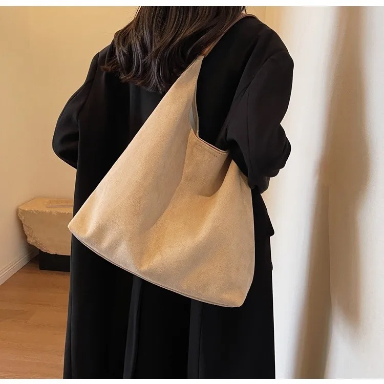 Bolso hombro grande mujer retro invierno